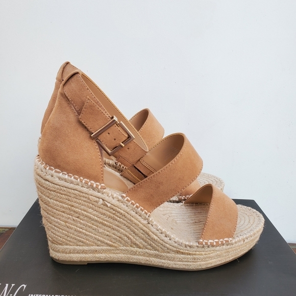 Inc. Women's Espadrille Strap Wedge Sandal Sz 10 - Picture 4 of 15